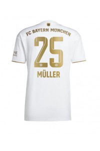 Bayern Munich Thomas Muller #25 Fotballdrakt Borte Klær 2022-23 Korte ermer